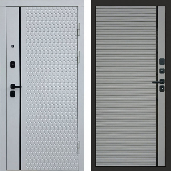 Входная дверь Termo-Door Simple White - Porte Grey софт