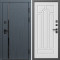 Входная дверь Termo-Door Сплит Графит - Арка белое дерево