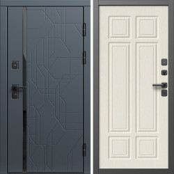 Входная дверь Termo-Door Сплит Графит - Без серии Лиственница премиум