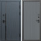Входная дверь Termo-Door Сплит Графит - Флэт Grey софт