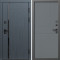 Входная дверь Termo-Door Сплит Графит - Горизонт Grey софт