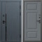 Входная дверь Termo-Door Сплит Графит - Лион Grey софт