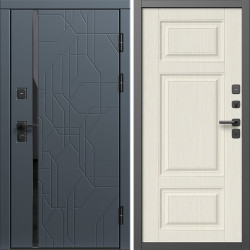 Входная дверь Termo-Door Сплит Графит - Лион Лиственница