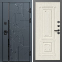 Входная дверь Termo-Door Сплит Графит - Мадрид Лиственница