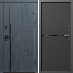 Входная дверь Termo-Door Сплит Графит - Нео Black