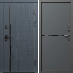 Входная дверь Termo-Door Сплит Графит - Нео Графит
