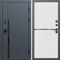 Входная дверь Termo-Door Сплит Графит - Нео White