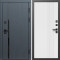 Входная дверь Termo-Door Сплит Графит - Страйп Белый Софт