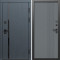 Входная дверь Termo-Door Сплит Графит - Страйп Грей Софт