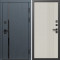 Входная дверь Termo-Door Сплит Графит - Страйп Слоновая Кость