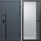 Входная дверь Termo-Door Сплит Графит - Зеркало Фацет Grey софт
