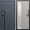 Входная дверь Termo-Door Сплит Графит - Зеркало Люмис Капучино