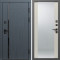 Входная дверь Termo-Door Сплит Графит - Зеркало Слоновая кость
