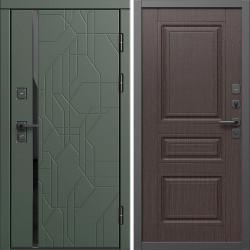 Входная дверь Termo-Door Сплит Грин - Классика венге