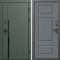 Входная дверь Termo-Door Сплит Грин - Лион Grey софт