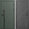 Входная дверь Termo-Door Сплит Грин - Лучи бетон темный