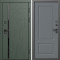 Входная дверь Termo-Door Сплит Грин - Марсель Grey софт