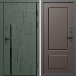 Входная дверь Termo-Door Сплит Грин - Марсель Шоколад