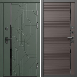 Входная дверь Termo-Door Сплит Грин - Порте Шоколад