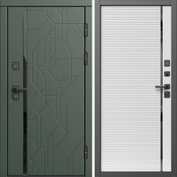 Входная дверь Termo-Door Сплит Грин - Порте white