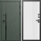 Входная дверь Termo-Door Сплит Грин - Страйп Белый Софт