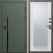 Входная дверь Termo-Door Сплит Грин - Зеркало белый софт