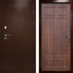 Входная дверь Termo-Door Техно Медь Антик - Без серии Орех премиум