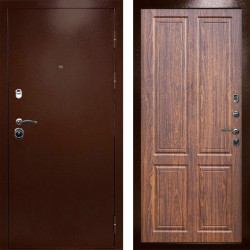 Входная дверь Termo-Door Техно Медь Антик - Без серии Орех стандарт