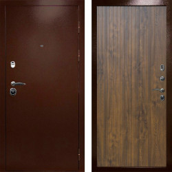 Входная дверь Termo-Door Техно Медь Антик - Flat Дуб