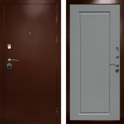 Входная дверь Termo-Door Техно Медь Антик - Гранд Grey софт