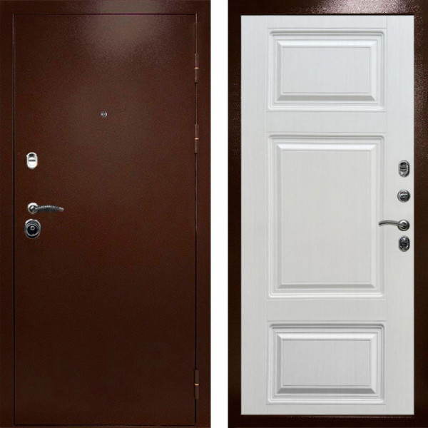 Входная дверь Termo-Door Техно Медь Антик - Лион Лиственница