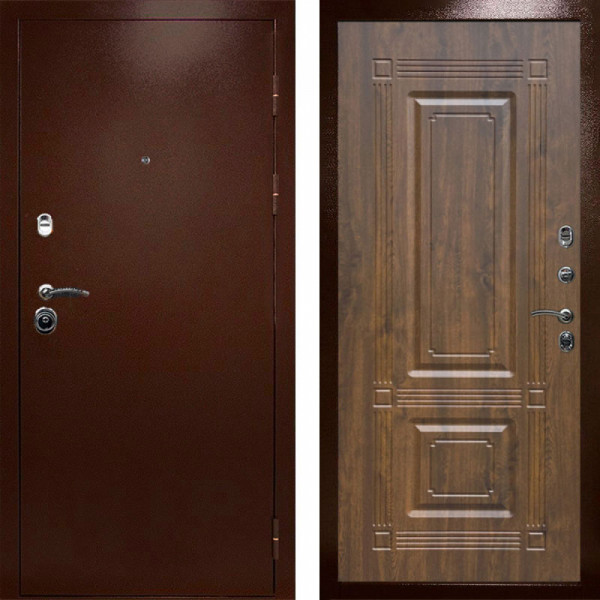 Входная дверь Termo-Door Техно Медь Антик - Мадрид Дуб