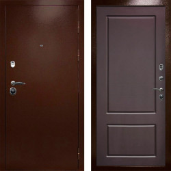 Входная дверь Termo-Door Техно Медь Антик - Марсель Шоколад