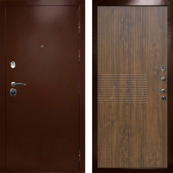 Входная дверь Termo-Door Техно Медь Антик - Мастино Дуб