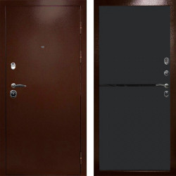 Входная дверь Termo-Door Техно Медь Антик - Нео Black