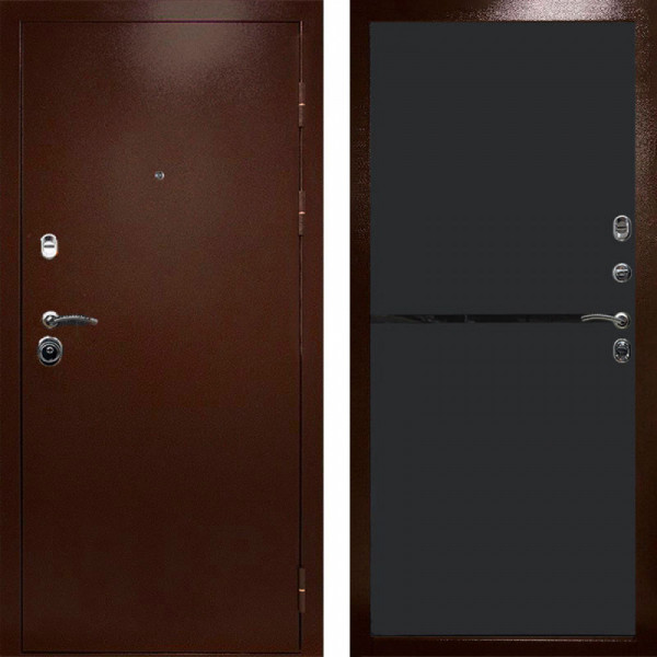 Входная дверь Termo-Door Техно Медь Антик - Нео Black