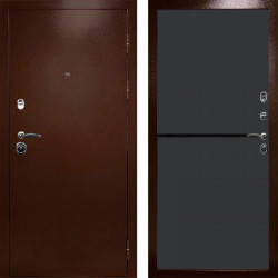 Входная дверь Termo-Door Техно Медь Антик - Нео Графит