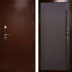 Входная дверь Termo-Door Техно Медь Антик - Porte Шоколад