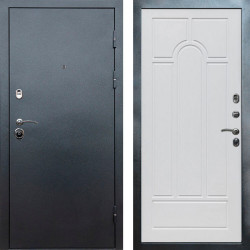 Входная дверь Termo-Door Техно Серебро Антик - Арка белое дерево