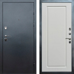 Входная дверь Termo-Door Техно Серебро Антик - Гранд Белый софт