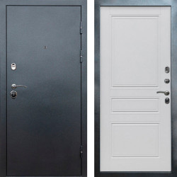 Входная дверь Termo-Door Техно Серебро Антик - Классика белый матовый