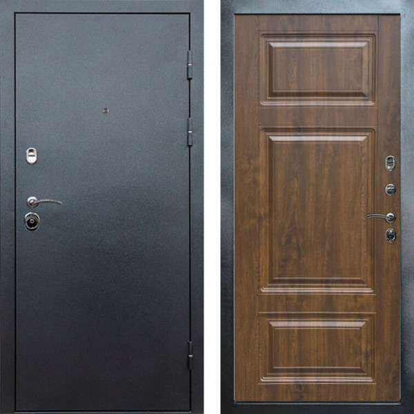 Входная дверь Termo-Door Техно Серебро Антик - Лион Дуб