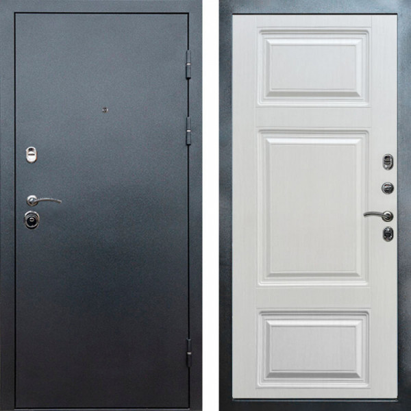 Входная дверь Termo-Door Техно Серебро Антик - Лион Лиственница