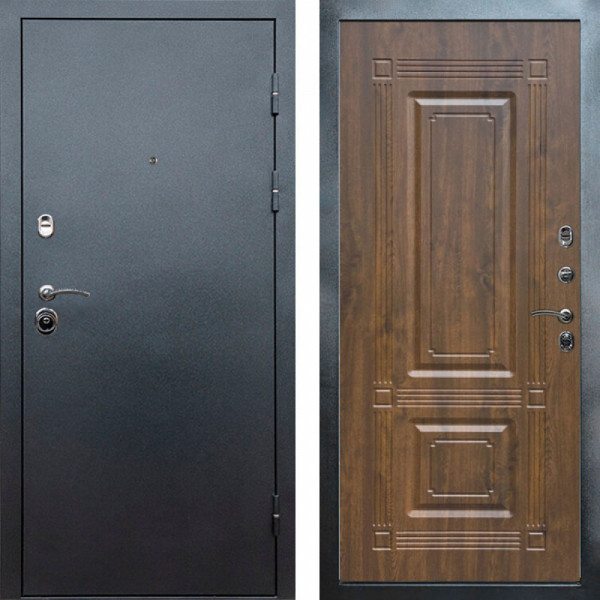 Входная дверь Termo-Door Техно Серебро Антик - Мадрид Дуб