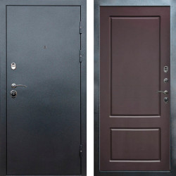 Входная дверь Termo-Door Техно Серебро Антик - Марсель Шоколад