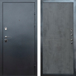 Входная дверь Termo-Door Техно Серебро Антик - Мастино Бетон темный
