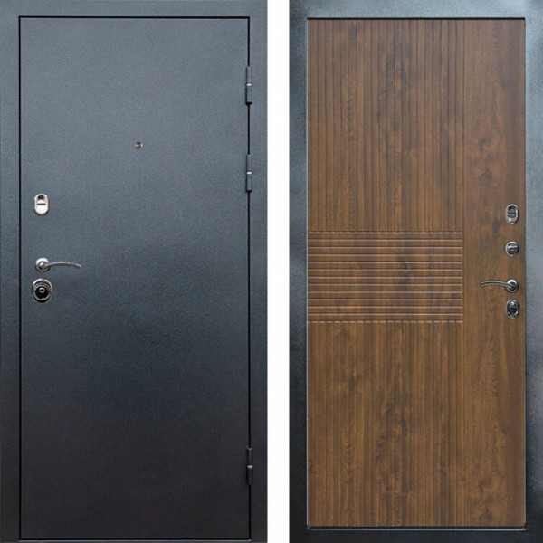 Входная дверь Termo-Door Техно Серебро Антик - Мастино Дуб