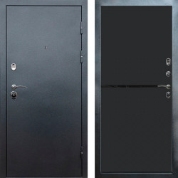 Входная дверь Termo-Door Техно Серебро Антик - Нео Black