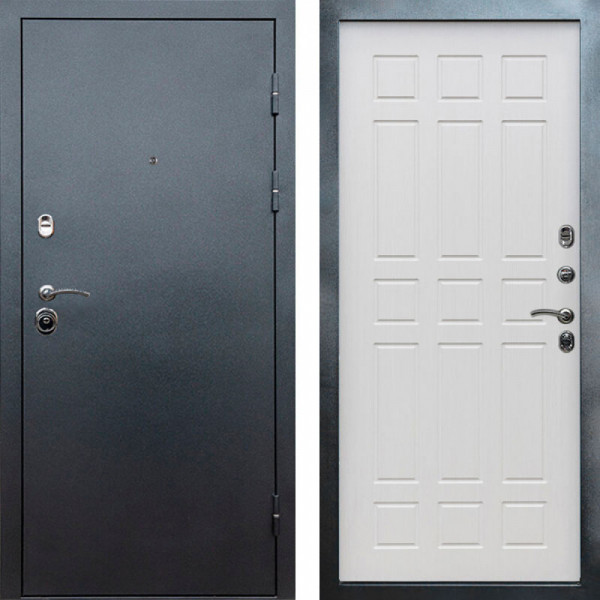 Входная дверь Termo-Door Техно Серебро Антик - Спарта лиственница