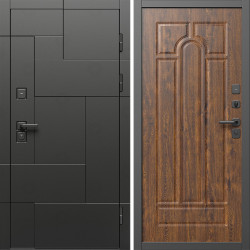 Входная дверь Termo-Door Тетрис Блэк - Арка дуб